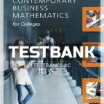 Test Bank for Contemporary Business Mathematics for Colleges 17th Edition by Deitz