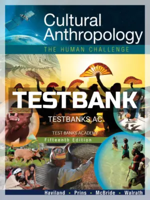Test Bank for Cultural Anthropology The Human Challenge 15th Edition by Haviland