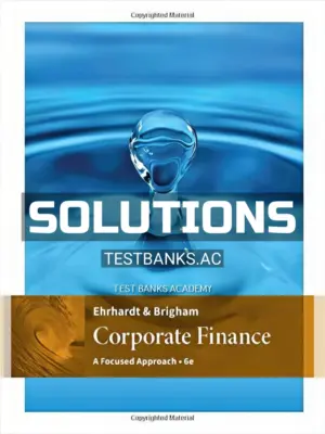 Solutions Manual for Corporate Finance A Focused Approach 6th Edition by Ehrhardt