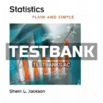 Test Bank for Statistics Plain and Simple 4th Edition by Jackson
