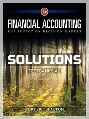 Solutions Manual for Financial Accounting The Impact on Decision Makers 10th Edition by Porter