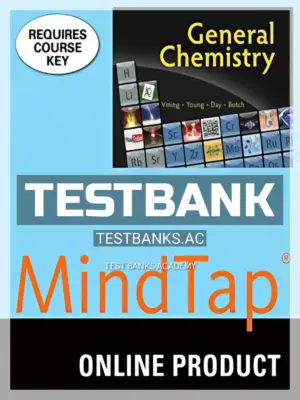 Test Bank for MindTap General Chemistry 4 terms 24 months Instant Access 1st Edition by Vining