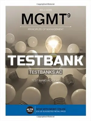 Test Bank for MGMT 9th Edition by Williams