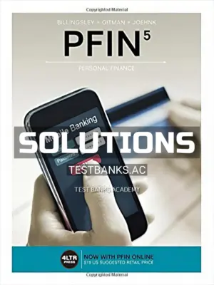 Solutions Manual for PFIN5 5th Edition by Billingsley