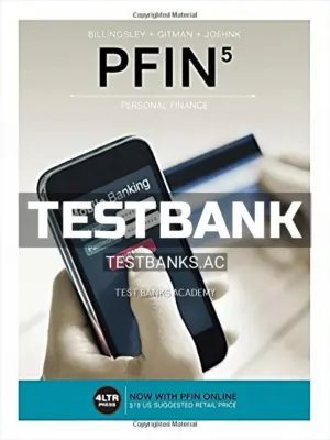 Test Bank for PFIN5 5th Edition by Billingsley