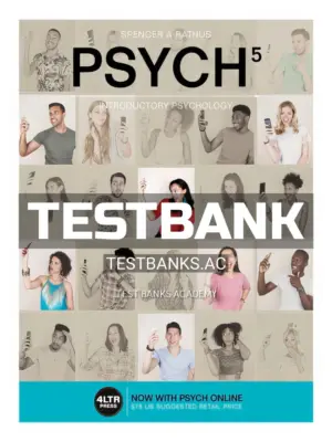 Test Bank for PSYCH 5 Introductory Psychology 5th Edition by Rathus