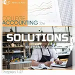 Solutions Manual for College Accounting Chapters 1 27 22nd Edition by Heintz