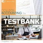 Test Bank for College Accounting Chapters 1 27 22nd Edition by Heintz