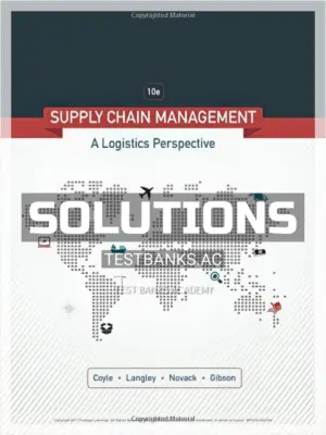 Solutions Manual for Supply Chain Management A Logistics Perspective 10th Edition by Coyle