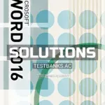 Solutions Manual for Illustrated Microsoft Office 365 and Word 2016 Introductory 1st Edition by Duffy