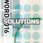 Solutions Manual for Illustrated Microsoft Office 365 and Word 2016 Intermediate 1st Edition by Duffy