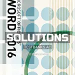 Solutions Manual for Illustrated Microsoft Office 365 and Word 2016 Comprehensive 1st Edition by Duffy