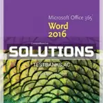 Solutions Manual for New Perspectives Microsoft Office 365 and Word 2016 Comprehensive 1st Edition by Shaffer