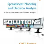 Solutions Manual for Spreadsheet Modeling and Decision Analysis A Practical Introduction to Business Analytics 8th Edition by Ragsdale