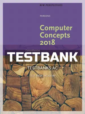 Test Bank for New Perspectives on Computer Concepts 2018 Comprehensive 20th Edition by Parsons
