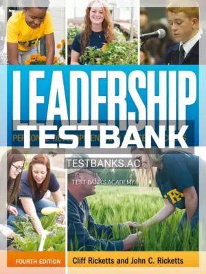 Test Bank for Leadership 4th Edition by Ricketts