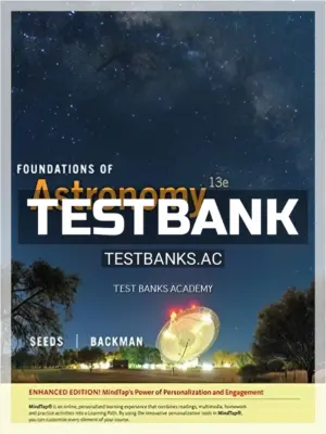 Test Bank for Foundations of Astronomy Enhanced 13th Edition by Seeds
