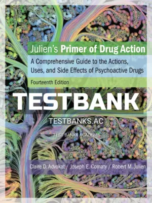 Test Bank for Julien's Primer of Drug Action 14th Edition by Advokat