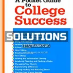 Solutions Manual for Pocket Guide to College Success 2nd Edition by Shushan