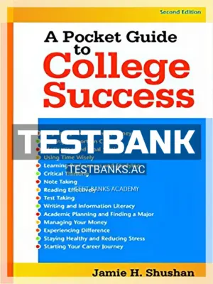 Test Bank for Pocket Guide to College Success 2nd Edition by Shushan