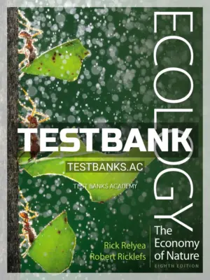 Test Bank for Ecology The Economy of Nature 8th Edition by Relyea