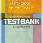 Test Bank for Critical Thinking in Psychology and Everyday Life 1st Edition by Bensley