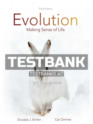 Test Bank for Evolution Making Sense of Life 3rd Edition by Emlen