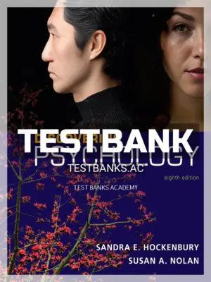 Test Bank for Discovering Psychology 8th Edition by Hockenbury