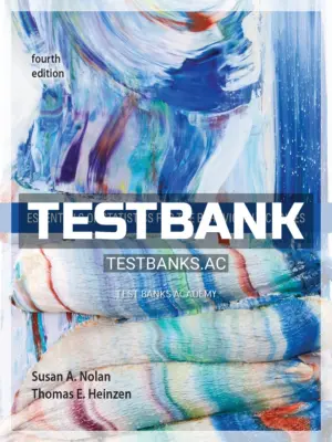 Test Bank for Essentials of Statistics for the Behavioral Sciences 4th Edition by Nolan