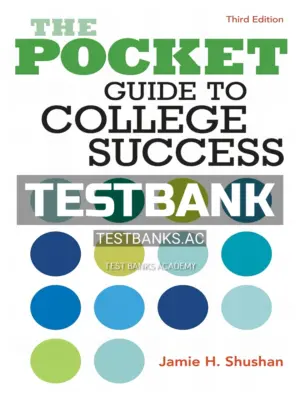 Test Bank for Pocket Guide to College Success 3rd Edition by Shushan