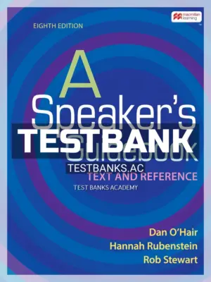 Test Bank for Speakers Guidebook 8th Edition by Ohair