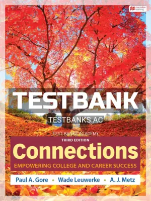 Test Bank for Connections 3rd Edition by Gore