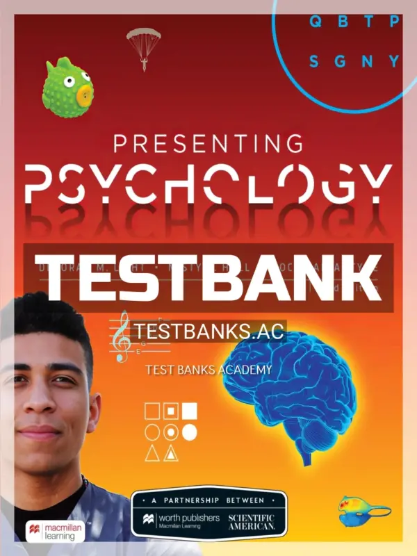 Test Bank for Presenting Psychology 3rd Edition by Licht
