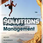 Solutions Manual for Contemporary Financial Management 14th Edition by Moyer