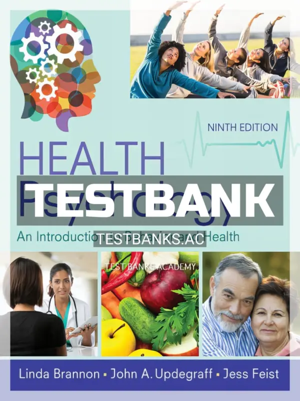 Test Bank for Health Psychology 9th Edition by Brannon