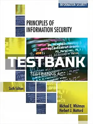 Test Bank for Principles of Information Security 6th Edition by Whitman