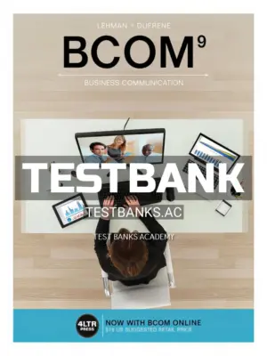 Test Bank for BCOM 9th Edition by Lehman