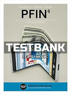 Test Bank for PFIN 6th Edition by Billingsley
