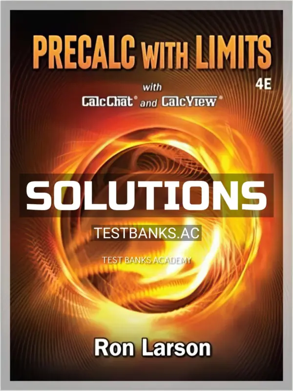 Solutions Manual for Precalculus with Limits 4th Edition by Larson