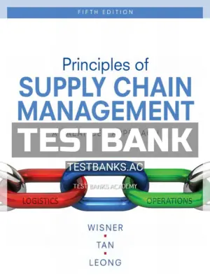 Test Bank for Principles of Supply Chain Management 5th Edition by Wisner