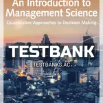 Test Bank for Introduction to Management Science Quantitative Approach 15th Edition by Anderson