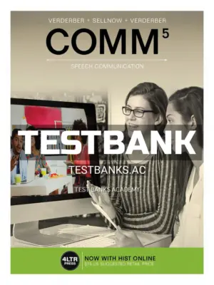 Test Bank for COMM 5th Edition by Sellnow