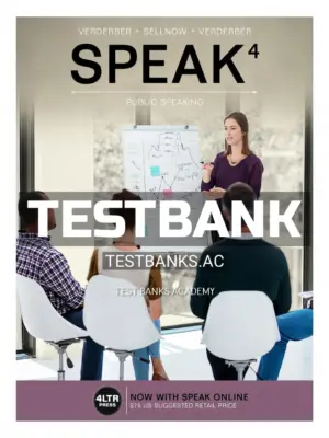 Test Bank for SPEAK 4th Edition by Verderber