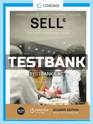 Test Bank for SELL 6th Edition by Ingram
