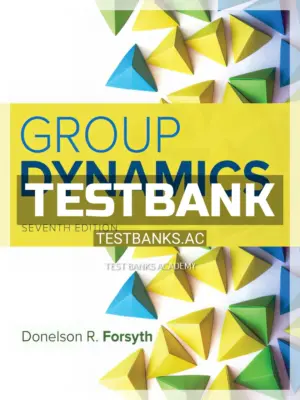 Test Bank for Group Dynamics 7th Edition by Forsyth
