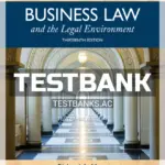 Test Bank for Essentials of Business Law and the Legal Environment 13th Edition by Mann
