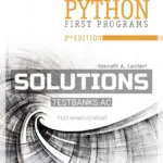 Solutions Manual for Fundamentals of Python First Programs 2nd Edition by Lambert