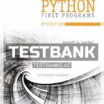 Test Bank for Fundamentals of Python First Programs 2nd Edition by Lambert