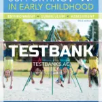 Test Bank for Supporting Play in Early Childhood Environment Curriculum Assessment 3rd Edition by Sluss