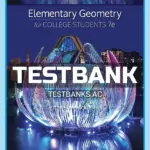 Test Bank for Elementary Geometry for College Students 7th Edition by Alexander